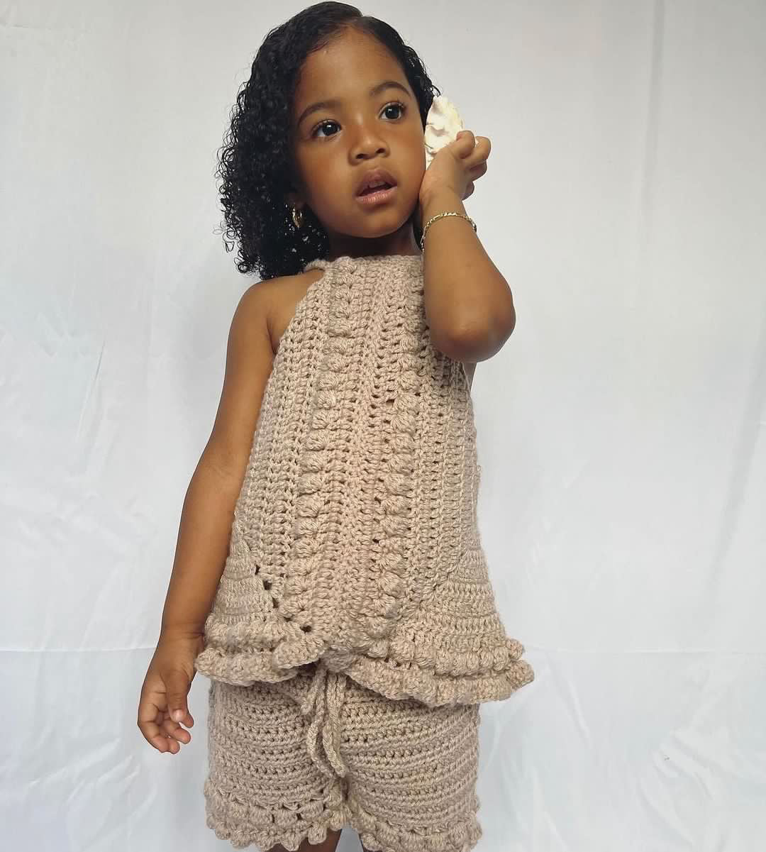 Crochet Ziah Bobble Shorts